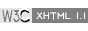 Valid XHTML 1.1